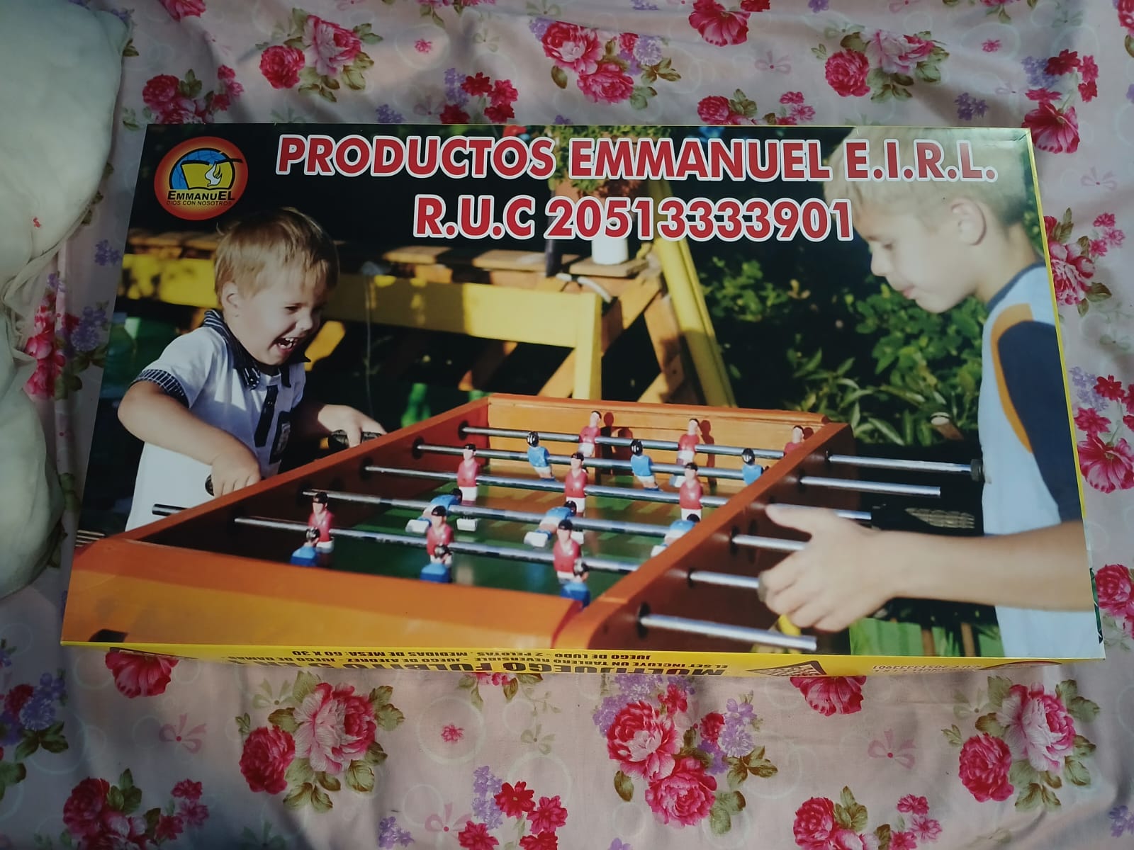 Caja de fulbito de mesa Productos Emmanuel