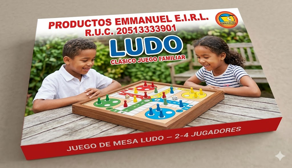Tablero de ludo con fichas de colores